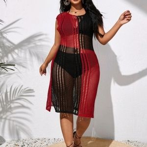 Plus Size Knit Cover up
